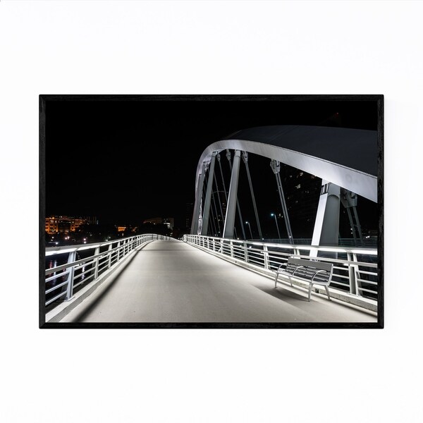 Noir Gallery Columbus, Ohio Bridge Photo Framed Art Print