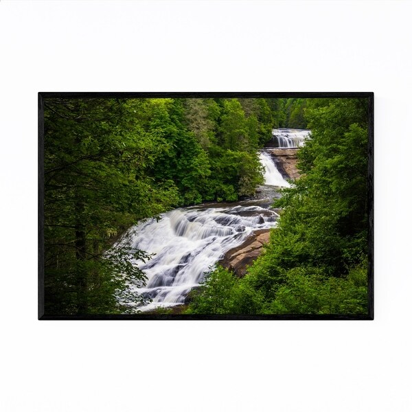 Noir Gallery North Carolina Waterfalls Framed Art Print