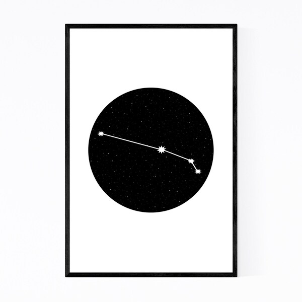 Noir Gallery Night Sky Aries Astrology Zodiac Framed Art Print