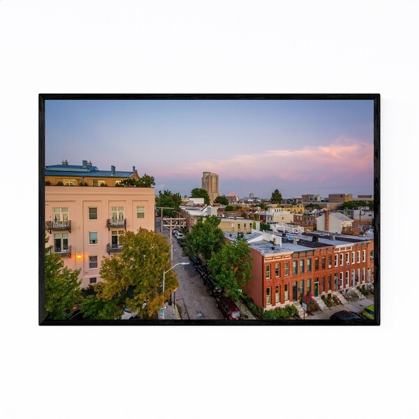 Noir Gallery Baltimore MD Skyline Cityscape Framed Art Print