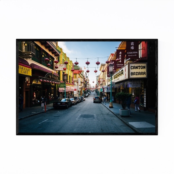 Noir Gallery Chinatown San Francisco Street Framed Art Print