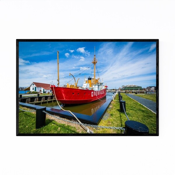 Noir Gallery Lewes Delaware Lightship Framed Art Print