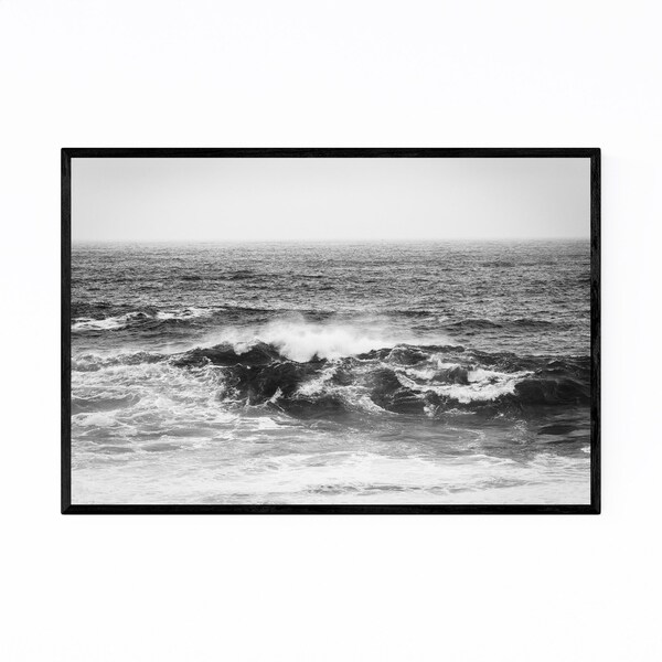 Noir Gallery Black & White Big Sur California Framed Art Print