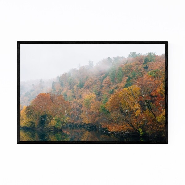Noir Gallery Virginia James River Autumn Fall Framed Art Print