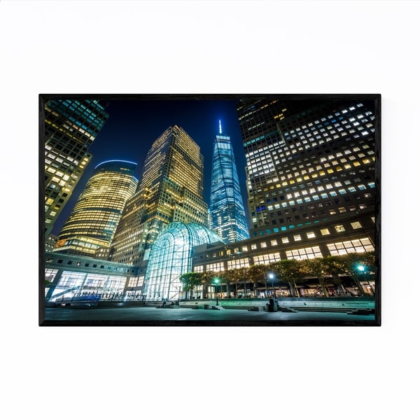 Noir Gallery Lower Manhattan Skyline NYC Framed Art Print