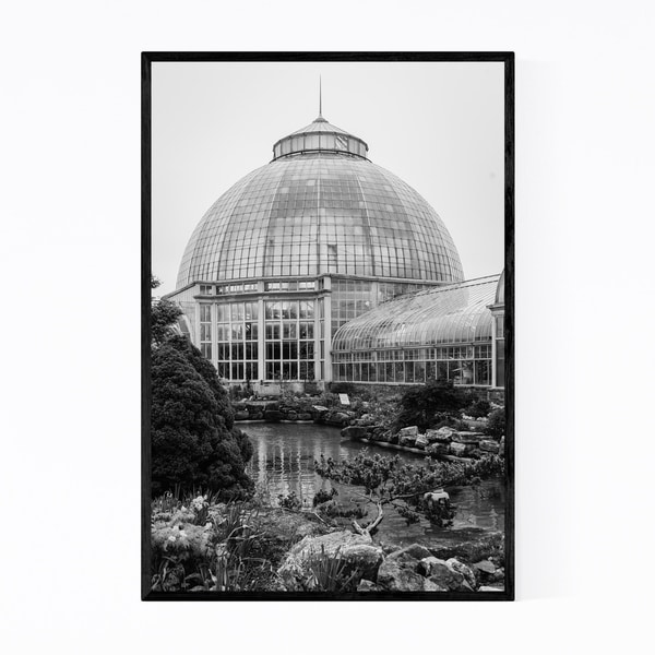 Noir Gallery Black & White Detroit Michigan Framed Art Print