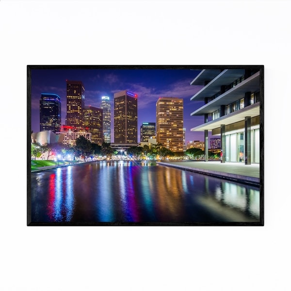 Noir Gallery Downtown Los Angeles Skyline Framed Art Print