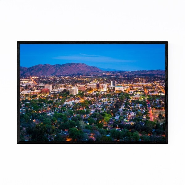 Noir Gallery Riverside California Skyline Framed Art Print