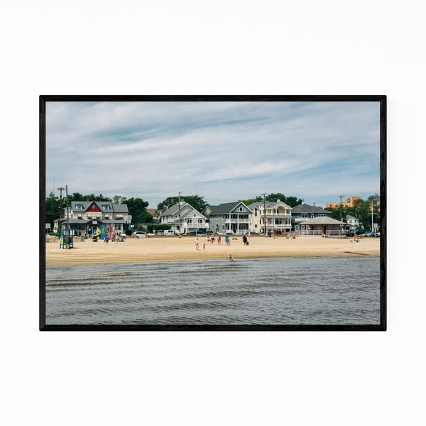 Noir Gallery Somers Point, New Jersey Beach Framed Art Print