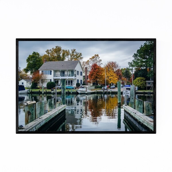 Noir Gallery St. Michaels Maryland Harbor Framed Art Print