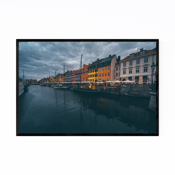 Noir Gallery Nyhavn Canal Copenhagen Denmark Framed Art Print
