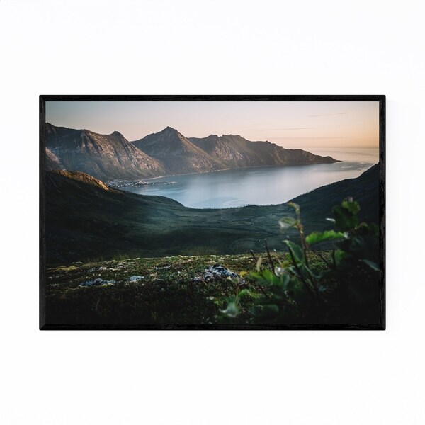 Noir Gallery Fjordgard Senja Norway Landscape Framed Art Print