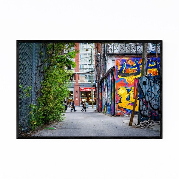 Noir Gallery Toronto Queen West Graffiti Framed Art Print
