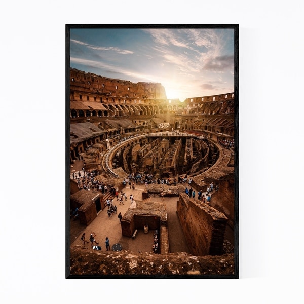 Noir Gallery Colosseum Rome Italy Europe City Framed Art Print