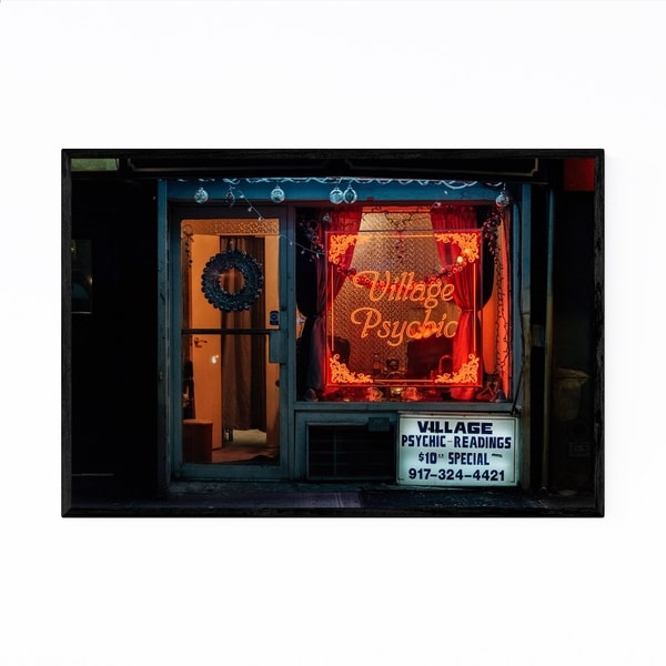 Noir Gallery Psychic Neon Sign New York City Framed Art Print