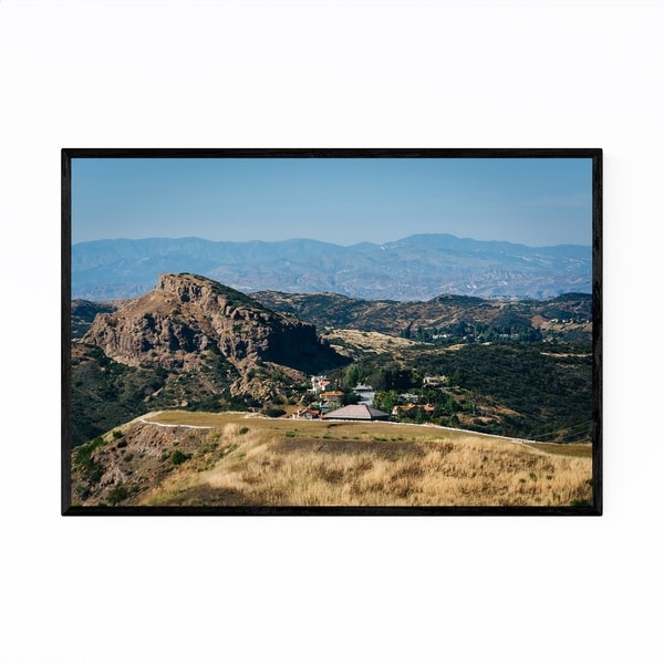 Noir Gallery Malibu California Mountains Framed Art Print