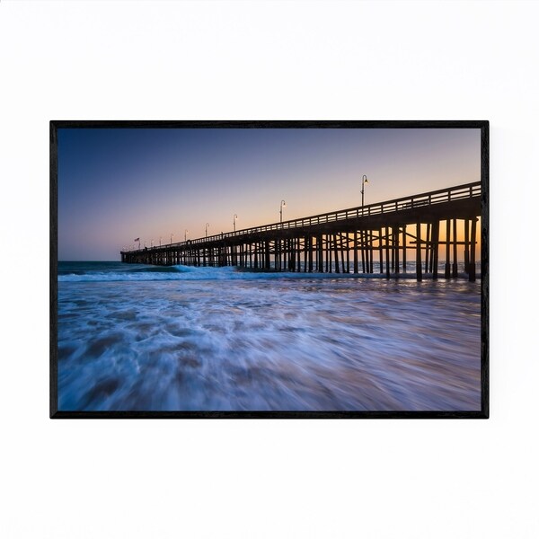 Noir Gallery Coastal Ventura Pier California Framed Art Print