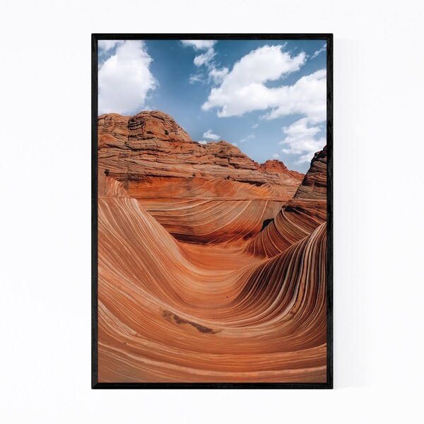 Noir Gallery The Wave Arizona Desert Nature Framed Art Print