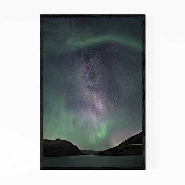 Noir Gallery Aurora Borealis Norway Nature Framed Art Print