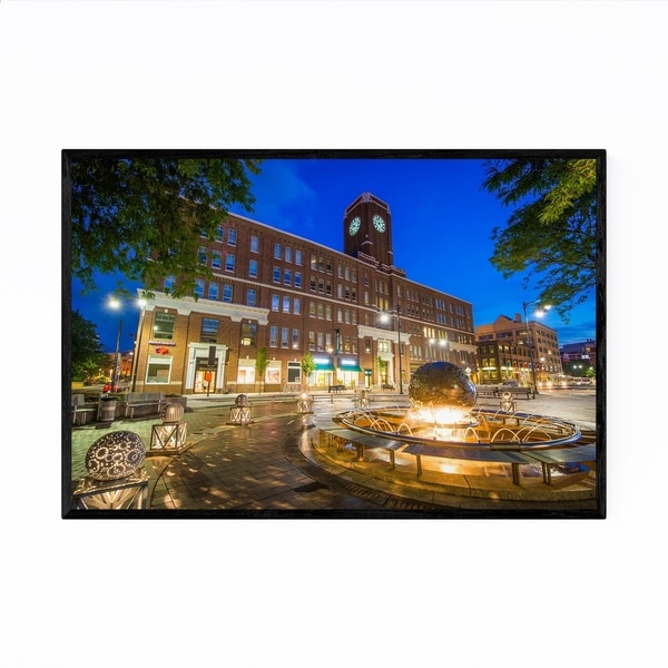 Noir Gallery Cambridge Kendall Square Night Framed Art Print