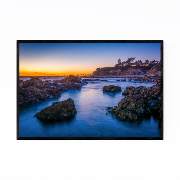 Noir Gallery Corona del Mar California Sunset Framed Art Print