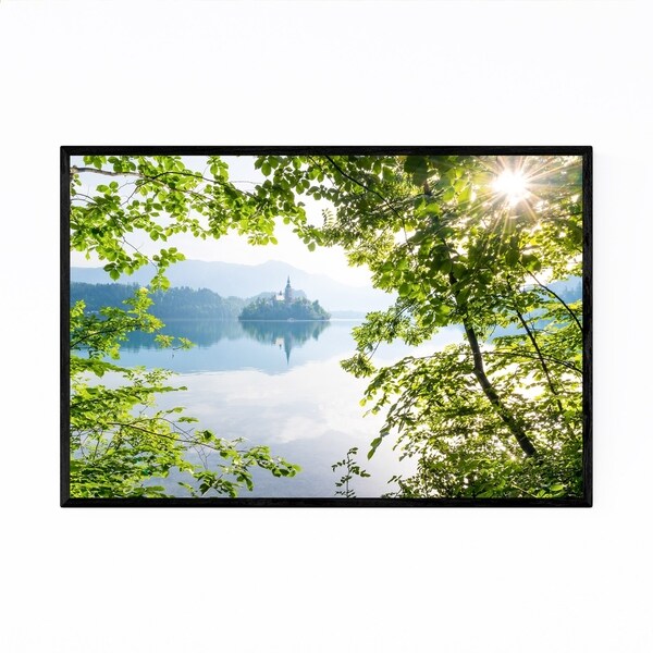 Noir Gallery Lake Bled Slovenia Photography Framed Art Print