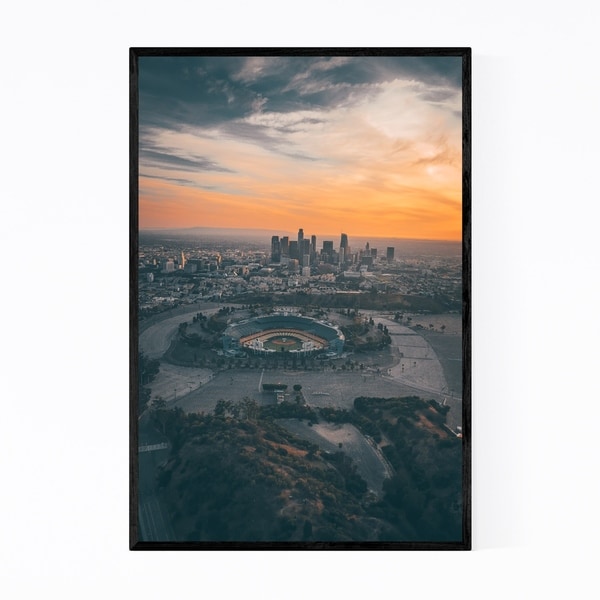 Noir Gallery Dodgers Stadium Los Angeles View Framed Art Print