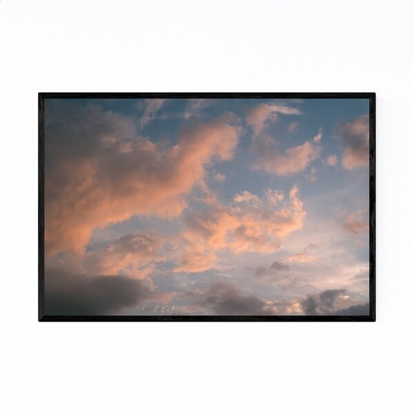 Noir Gallery Clouds in Sky at Sunset Nature Framed Art Print