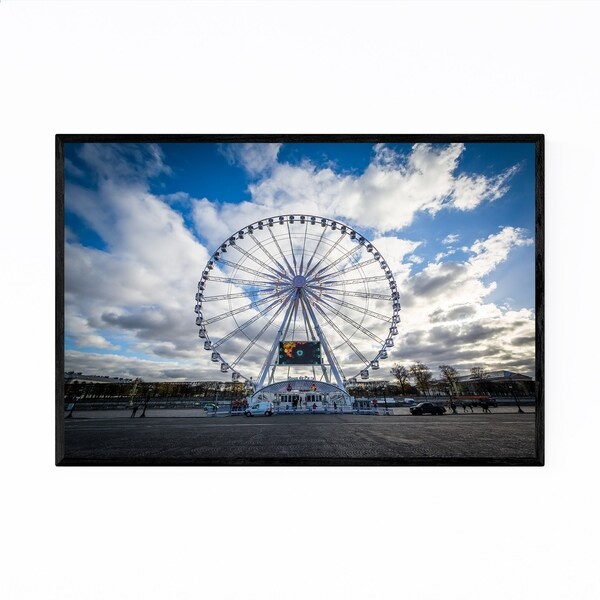 Noir Gallery Paris France Ferris Wheel Framed Art Print