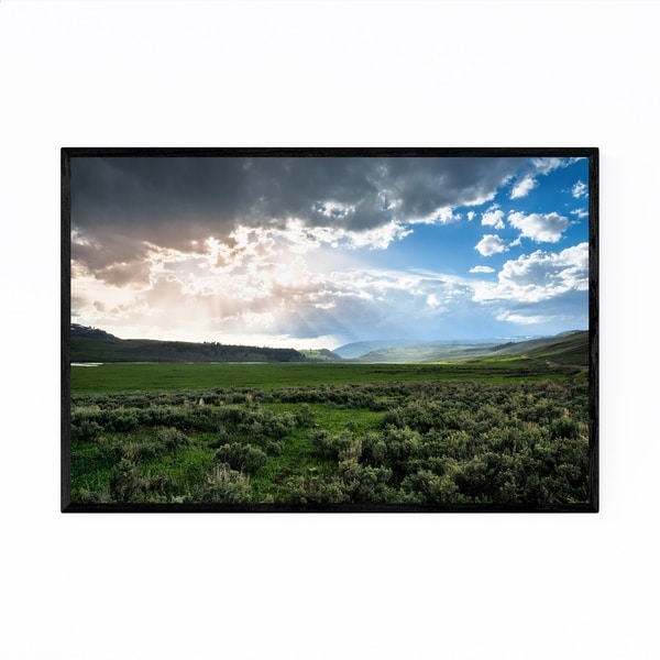 Noir Gallery Yellowstone National Park Geyser Framed Art Print