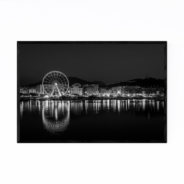 Noir Gallery Black & White Salerno Italy Framed Art Print