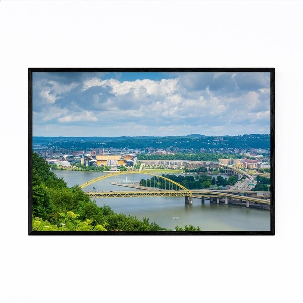 Noir Gallery Pittsburgh Monongahela River Framed Art Print