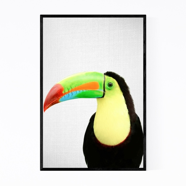 Noir Gallery Toucan Nursery Peeking Animal Framed Art Print