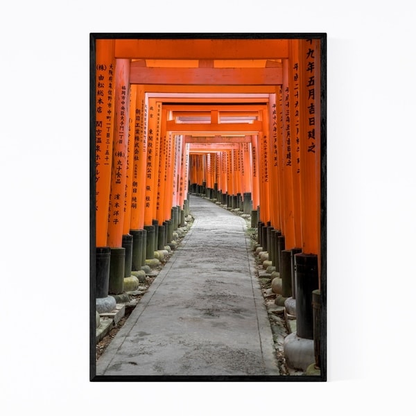 Noir Gallery Kyoto Japan Shrine Photography Framed Art Print