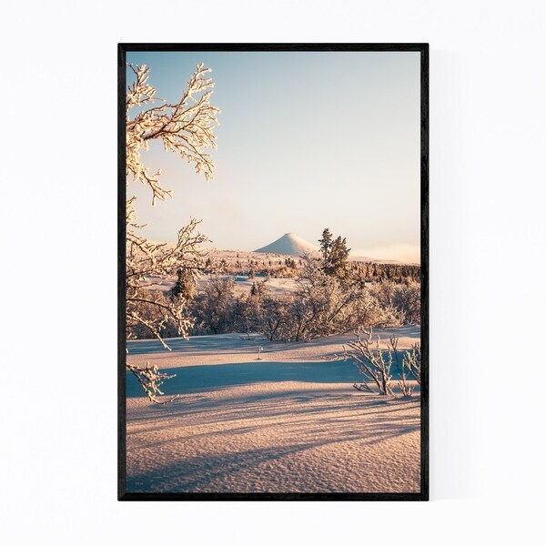 Noir Gallery Sweden Landscape Nature Winter Framed Art Print