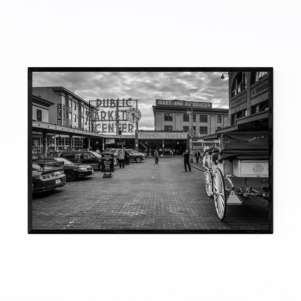 Noir Gallery Seattle Pike Place Market Framed Art Print