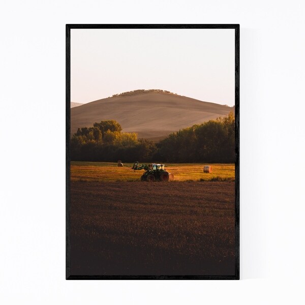 Noir Gallery Tuscany Italy Farm Landscape Framed Art Print