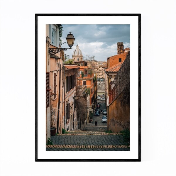 Noir Gallery Rome Italy Trastevere Photo Framed Art Print