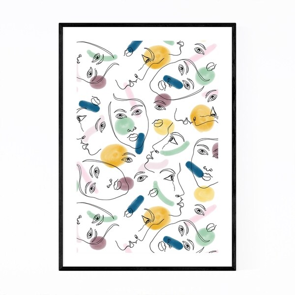 Noir Gallery Feminine Abstract Illustration Framed Art Print