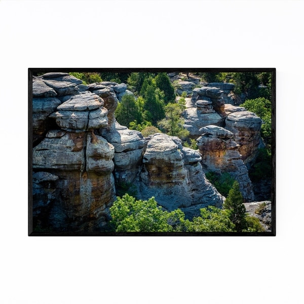 Noir Gallery Gardens of the Gods Illinois Framed Art Print