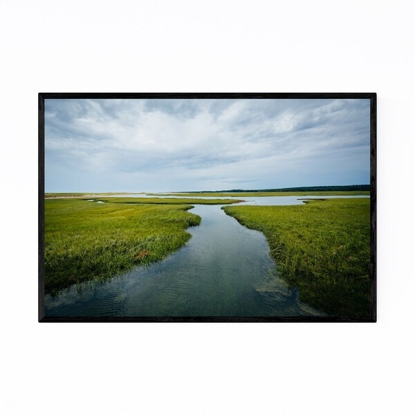 Noir Gallery Cape Cod Boardwalk Coastal Framed Art Print
