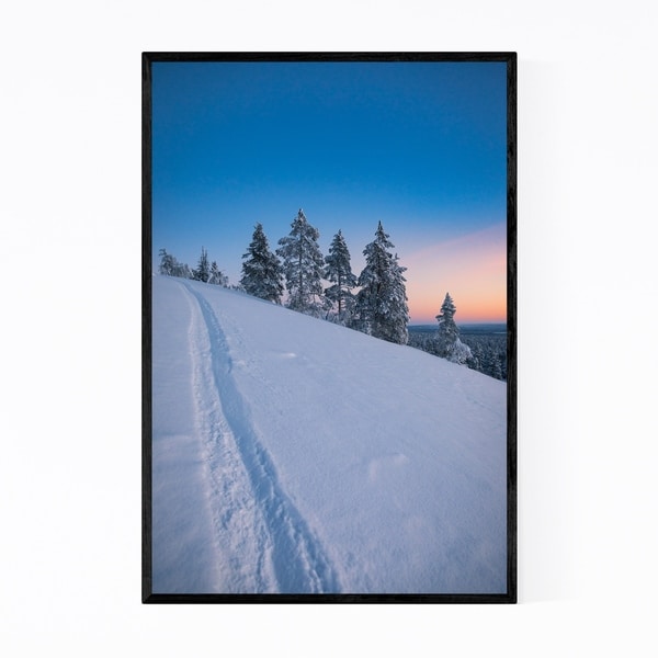 Noir Gallery Lapland Finland Winter Forest Framed Art Print