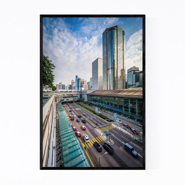 Noir Gallery Hong Kong Modern Urban Cityscape Framed Art Print
