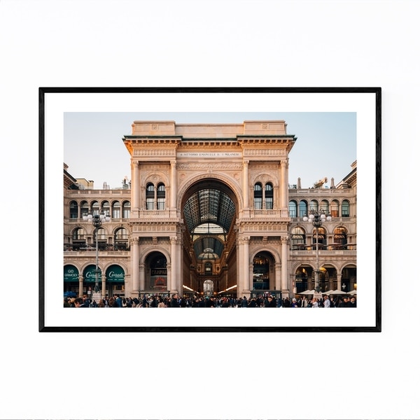 Noir Gallery Milan Italy Architecture Photo Framed Art Print