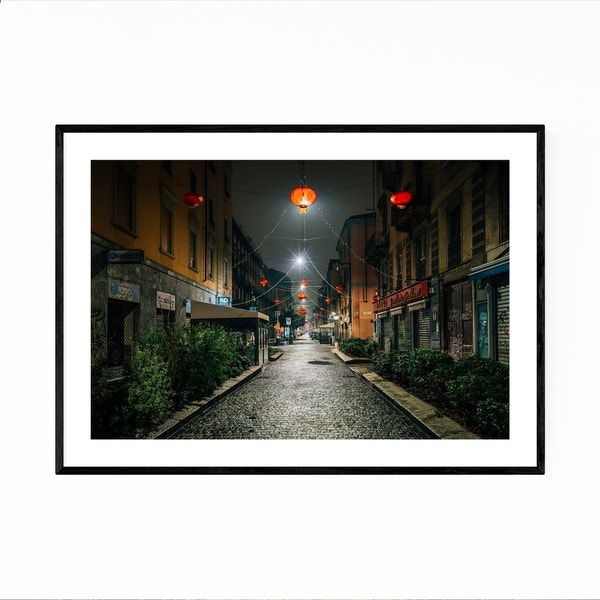 Noir Gallery Chinatown Milan Italy Photo Framed Art Print