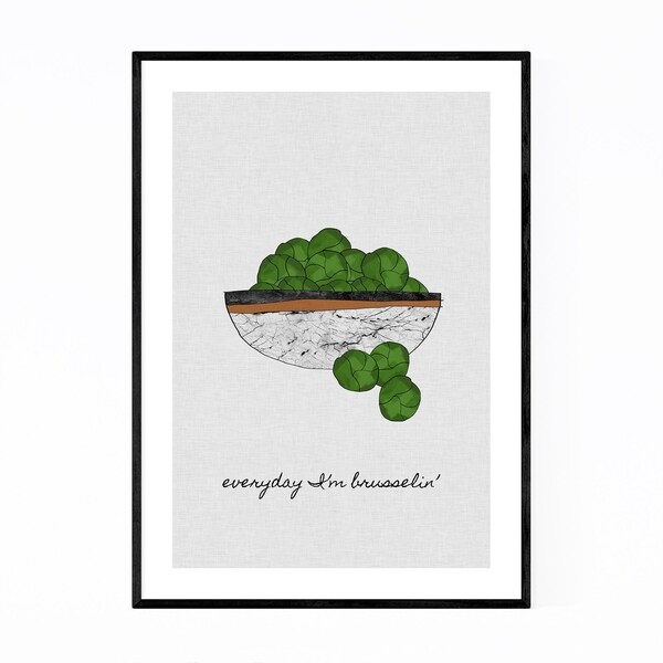 Noir Gallery Vegetables Kitchen Food Cooking Framed Art Print