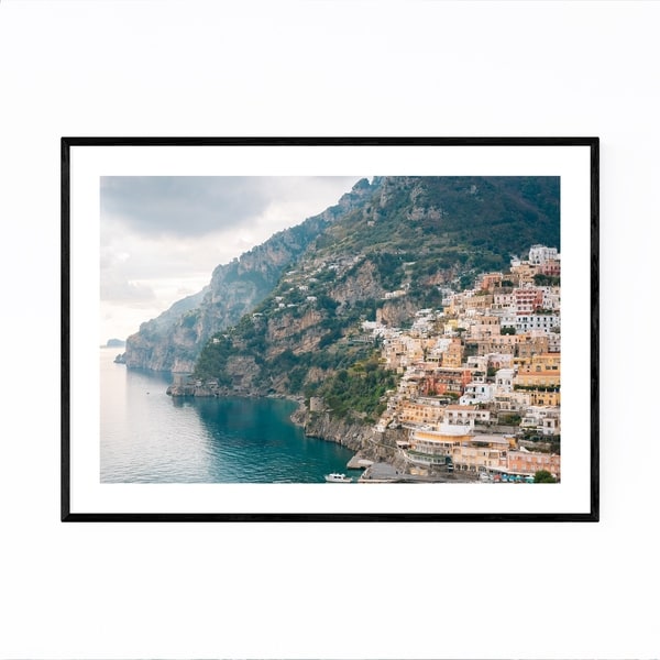 Noir Gallery Positano Italy Amalfi Coast Framed Art Print