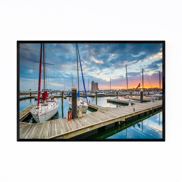 Noir Gallery Inner Harbor East Baltimore MD Framed Art Print