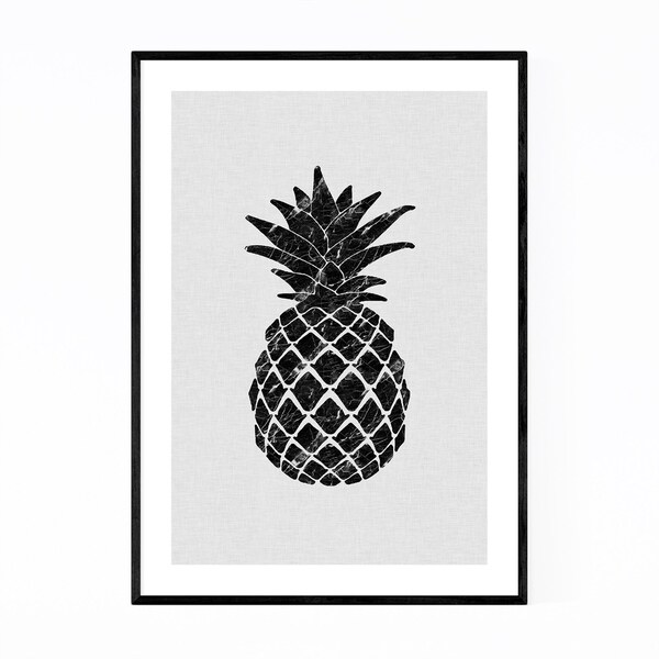 Noir Gallery Kitchen Pineapple Fruit Food Framed Art Print