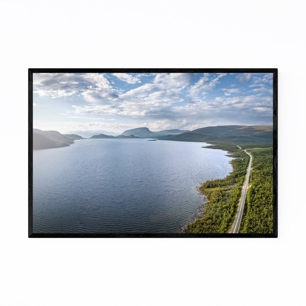 Noir Gallery Lapland Finland Lake Landscape Framed Art Print